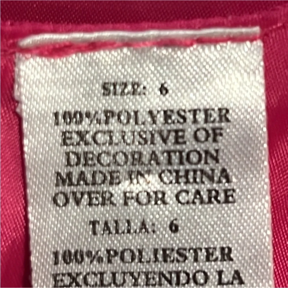 Authentic Blueberi Boulevard little girls hot pink dress sz 6